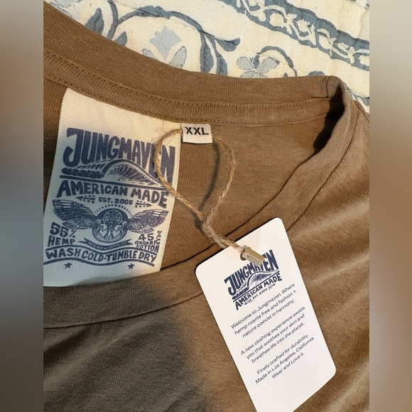 Encanto Long Sleeve T-Shirt in brown by Jungmaven XXL - Picture 4 of 4